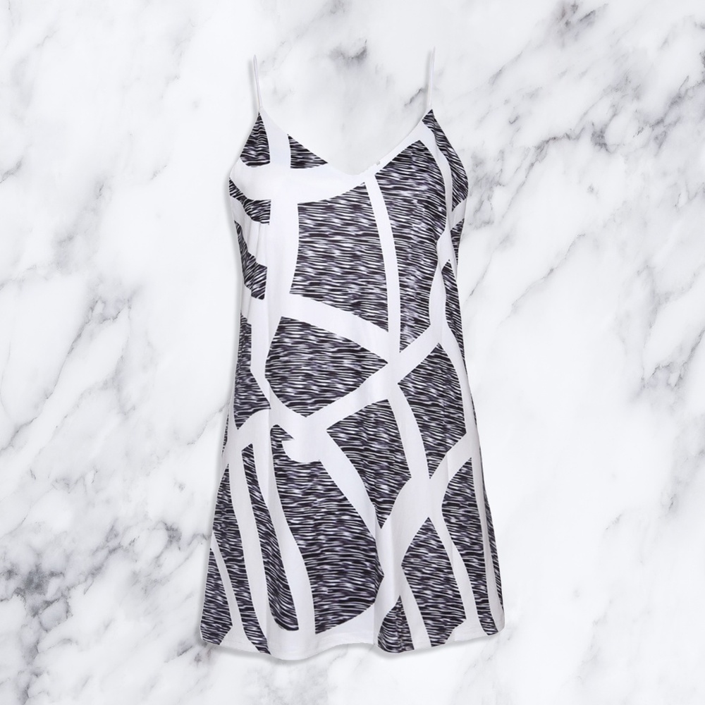 Summertime Mini With Abstract Zebra Print & V Neck - image 2